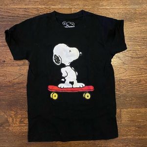 Uniqlo X Kaws Peanuts, Gently Worn Blk Tee, 5/6